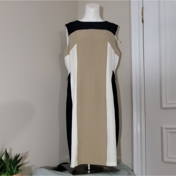 NWT Laura Color Block Sheath Midi Dress- Size 12 - Picture 13 of 14
